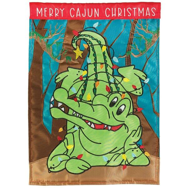 Recinto 29 x 42 in. Merry Cajun Christmas Polyester Flag - Large RE3463935